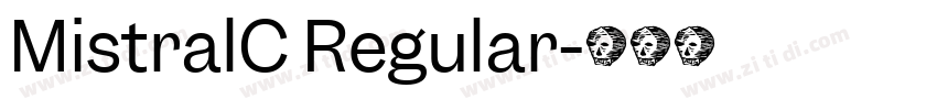 MistralC Regular字体转换